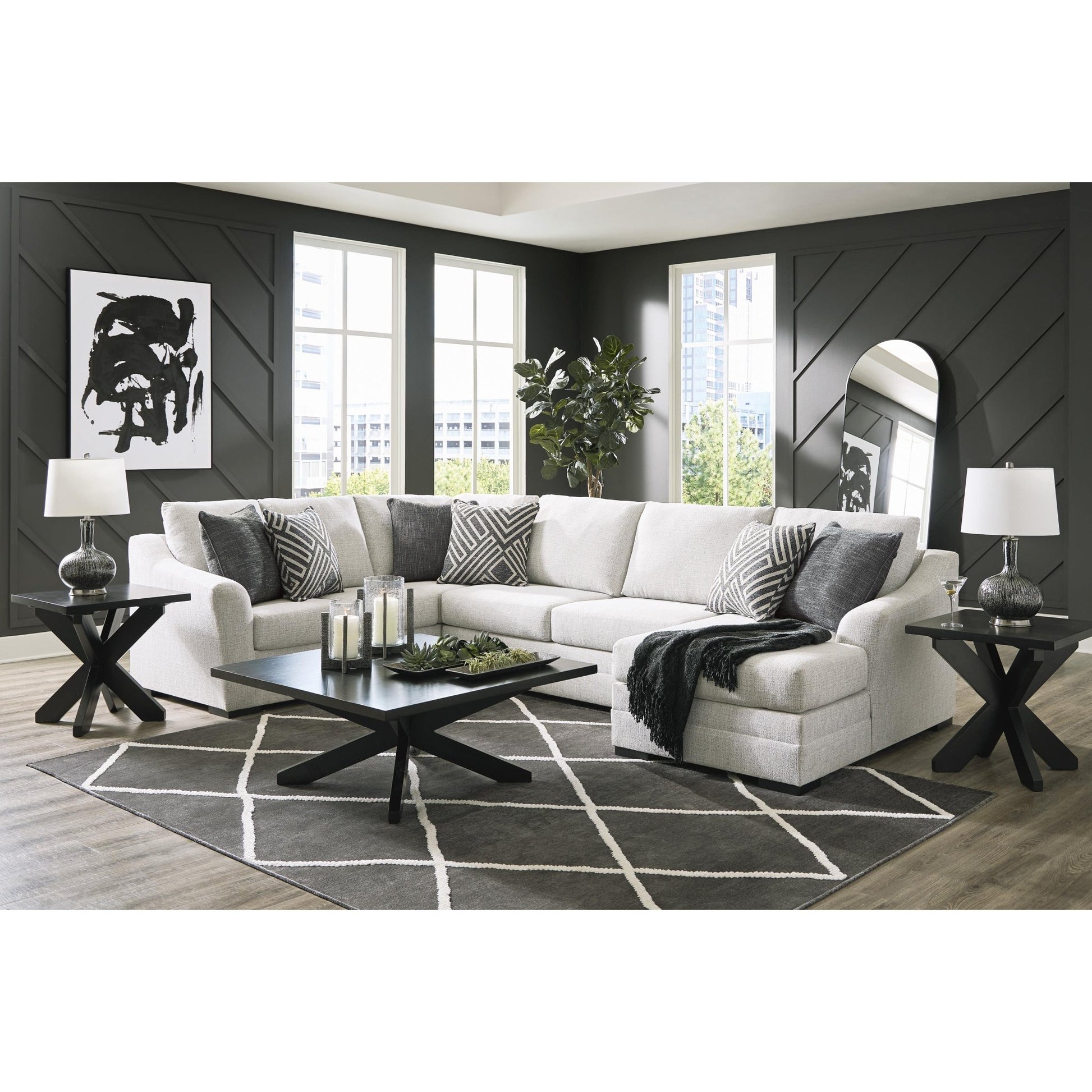 Benchcraft Koralynn 54102S2 3 pc Sectional with Chaise - American Furniture of Slidell