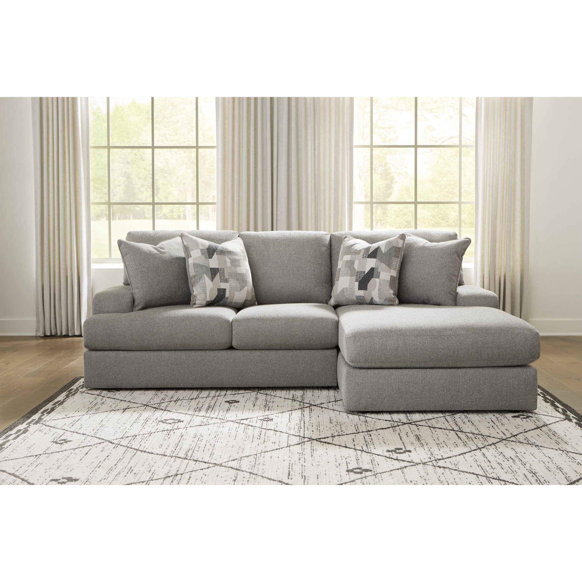 Benchcraft Lindon Fabric 2 pc Sectional 8470455/8470417 - American Furniture of Slidell