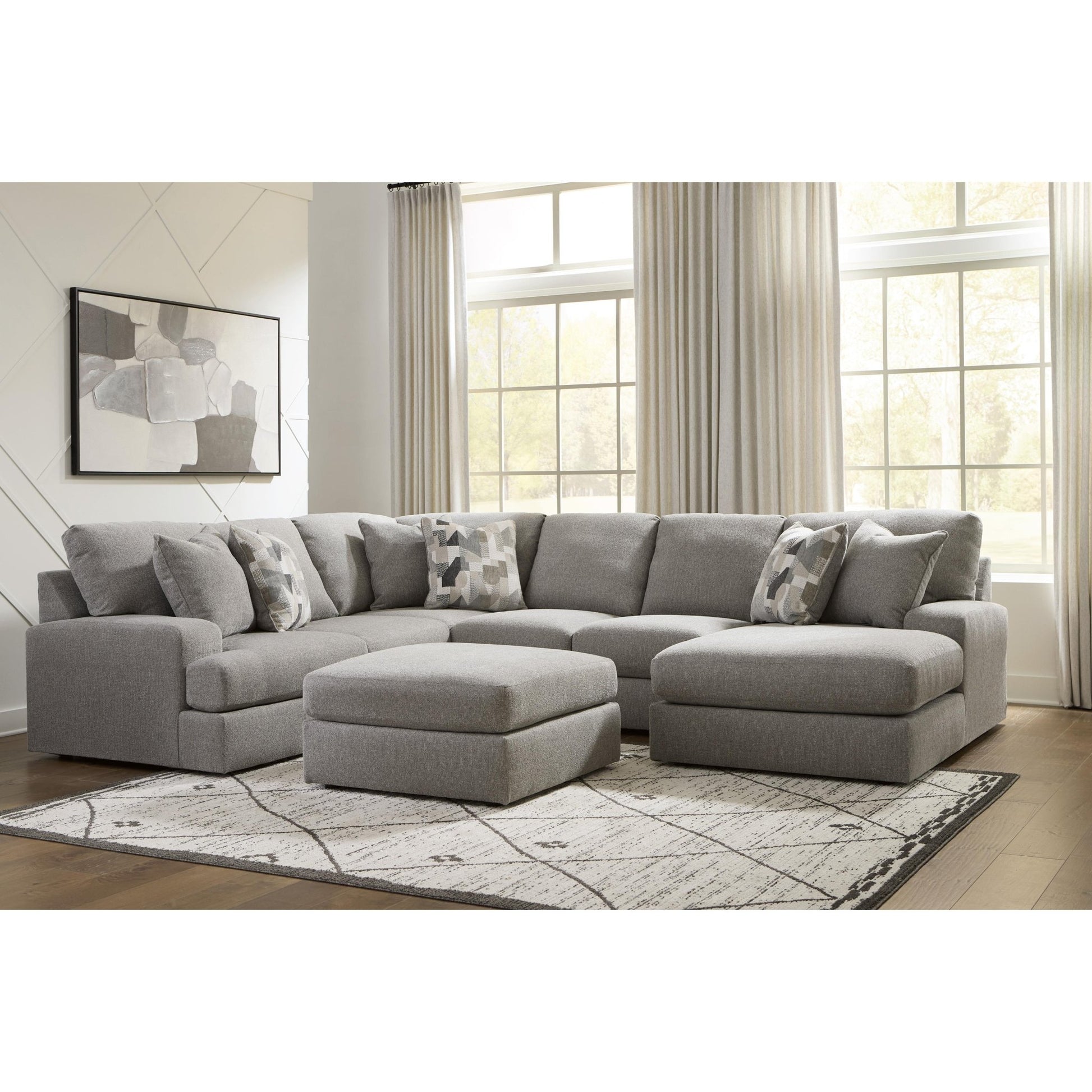 Benchcraft Lindon Fabric 3 pc Sectional 8470417/8470430/8470455 - American Furniture of Slidell
