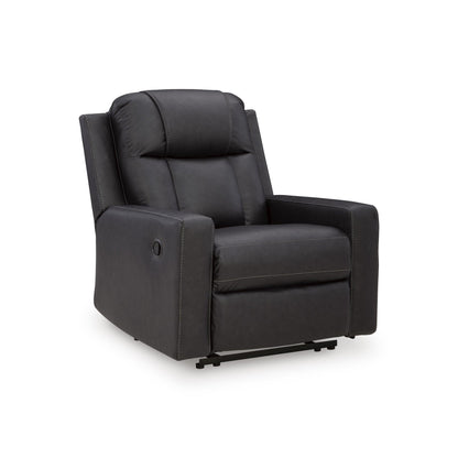 Benchcraft Mackmenville Leather Look Recliner with Wall Recline 7471329 - American Furniture of Slidell