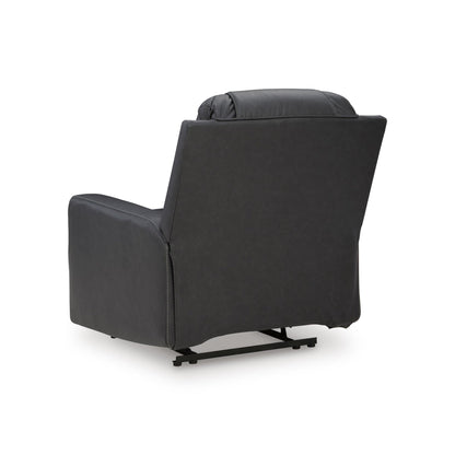 Benchcraft Mackmenville Leather Look Recliner with Wall Recline 7471329 - American Furniture of Slidell