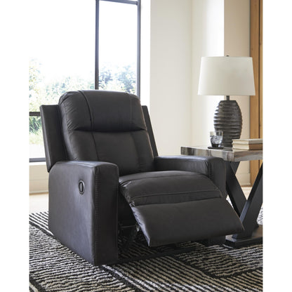 Benchcraft Mackmenville Leather Look Recliner with Wall Recline 7471329 - American Furniture of Slidell