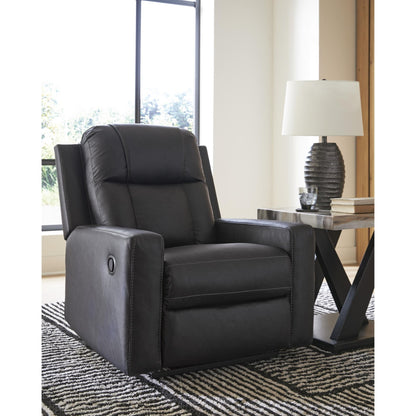 Benchcraft Mackmenville Leather Look Recliner with Wall Recline 7471329 - American Furniture of Slidell