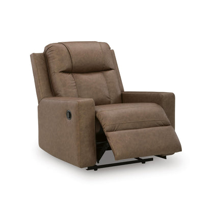 Benchcraft Mackmenville Leather Look Recliner with Wall Recline 7471429 - American Furniture of Slidell