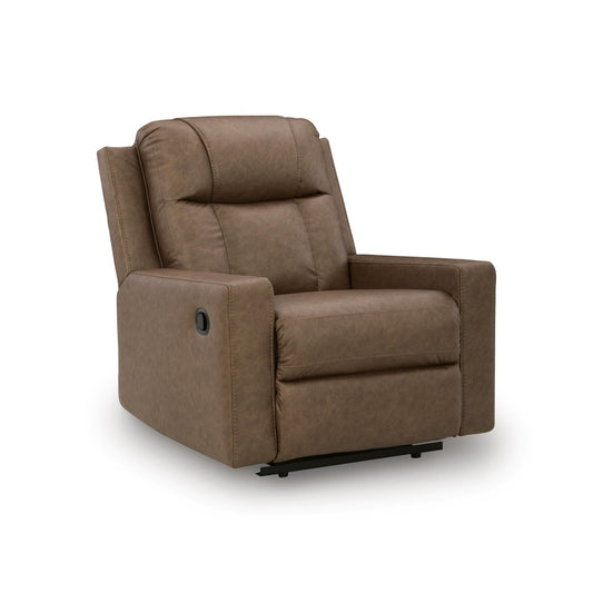 Benchcraft Mackmenville Leather Look Recliner with Wall Recline 7471429 - American Furniture of Slidell