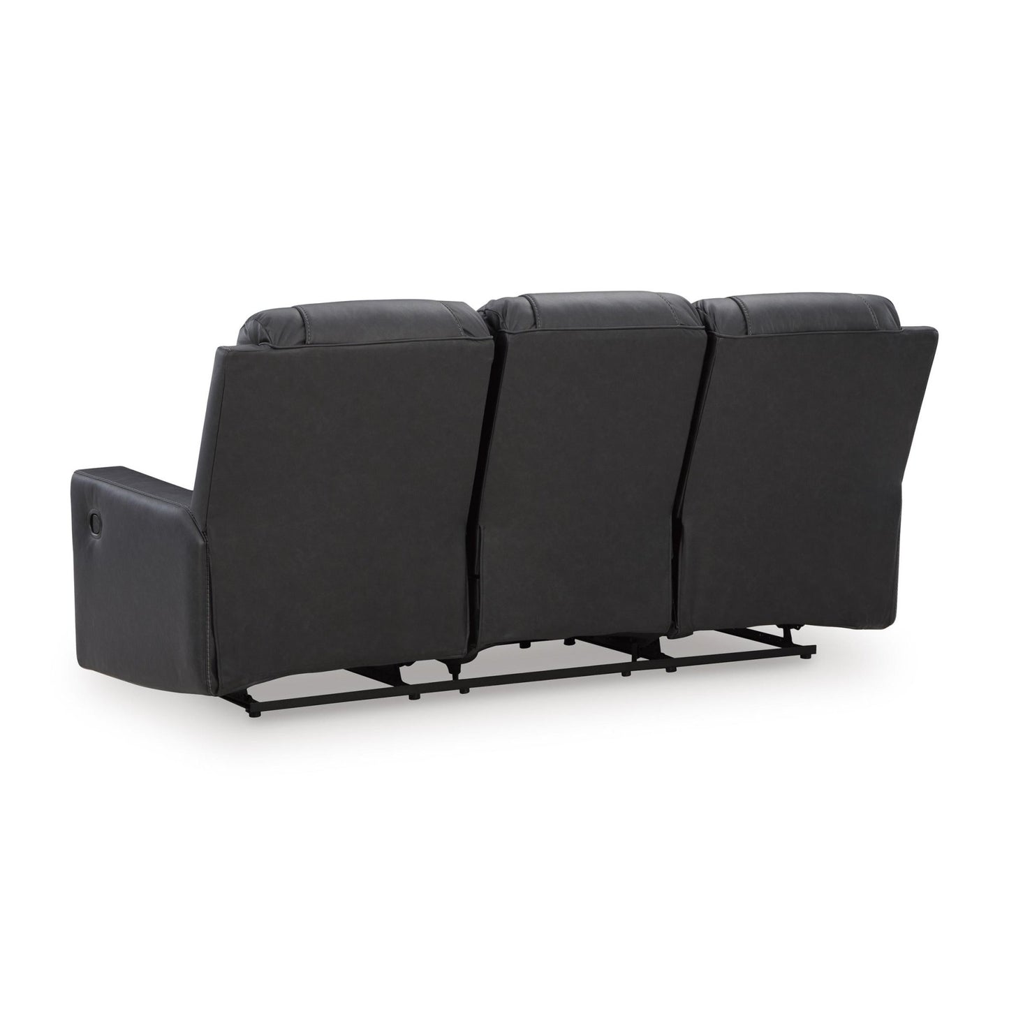 Benchcraft Mackmenville Reclining Leather Look Sofa 7471388 - American Furniture of Slidell