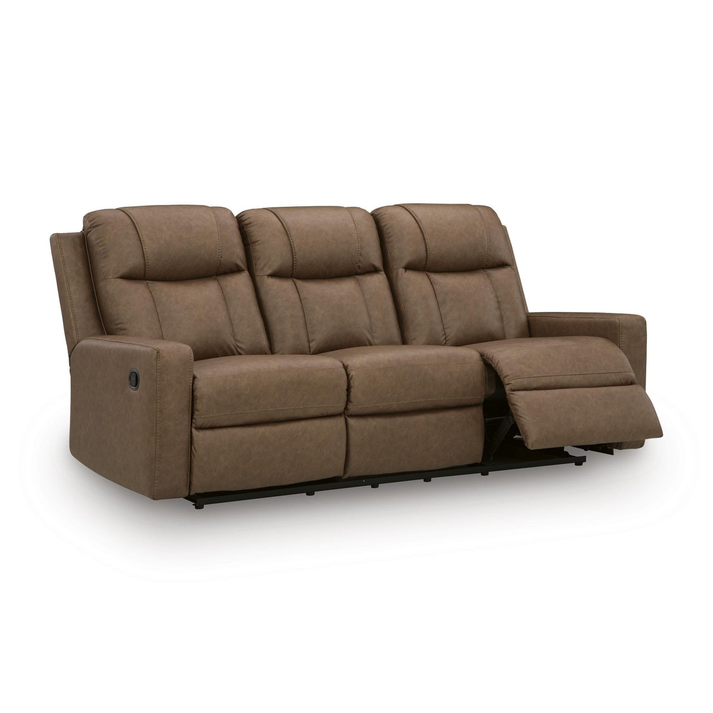 Benchcraft Mackmenville Reclining Leather Look Sofa 7471488 - American Furniture of Slidell