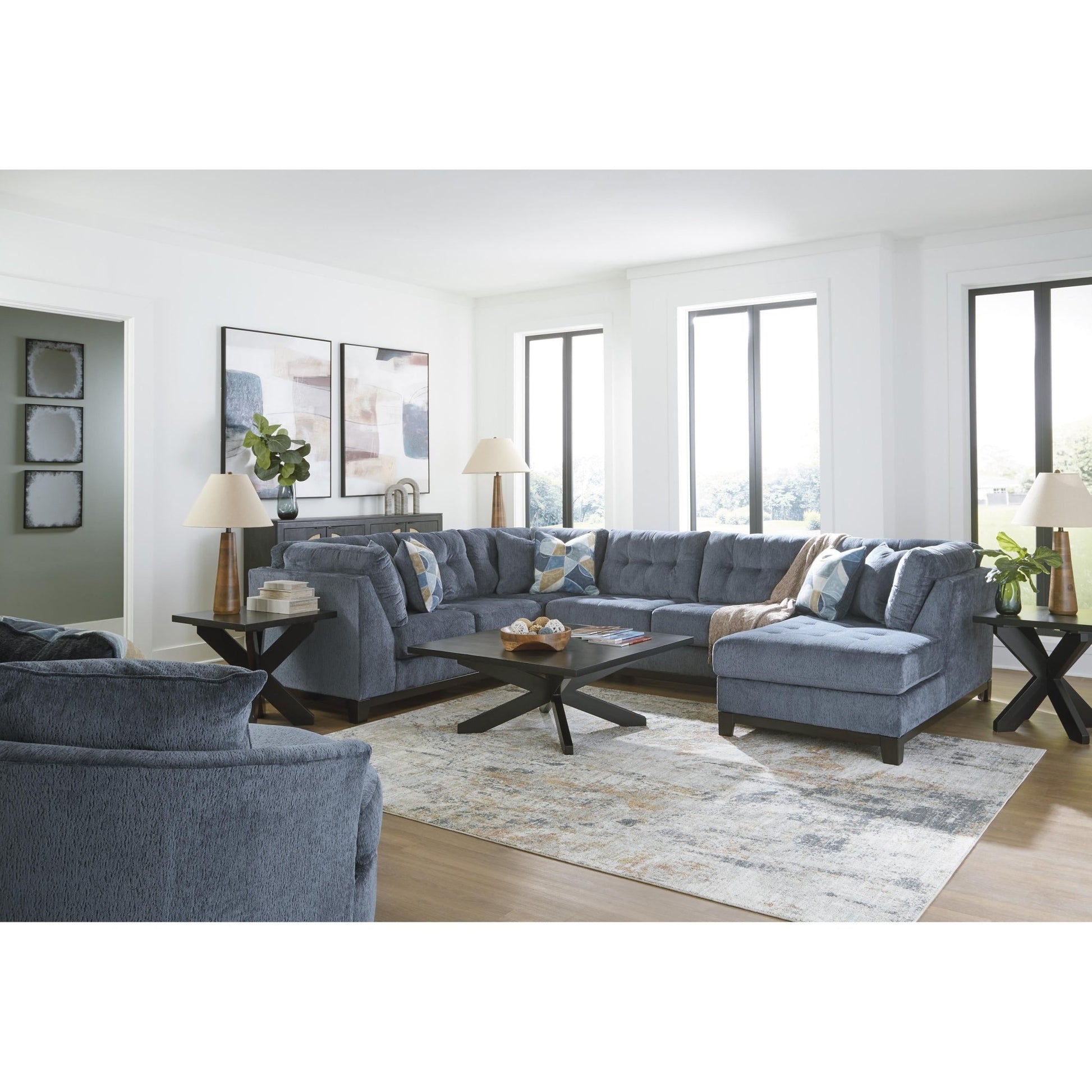 Benchcraft Maxon Place 33003S2 3 pc Sectional with Chaise - American Furniture of Slidell