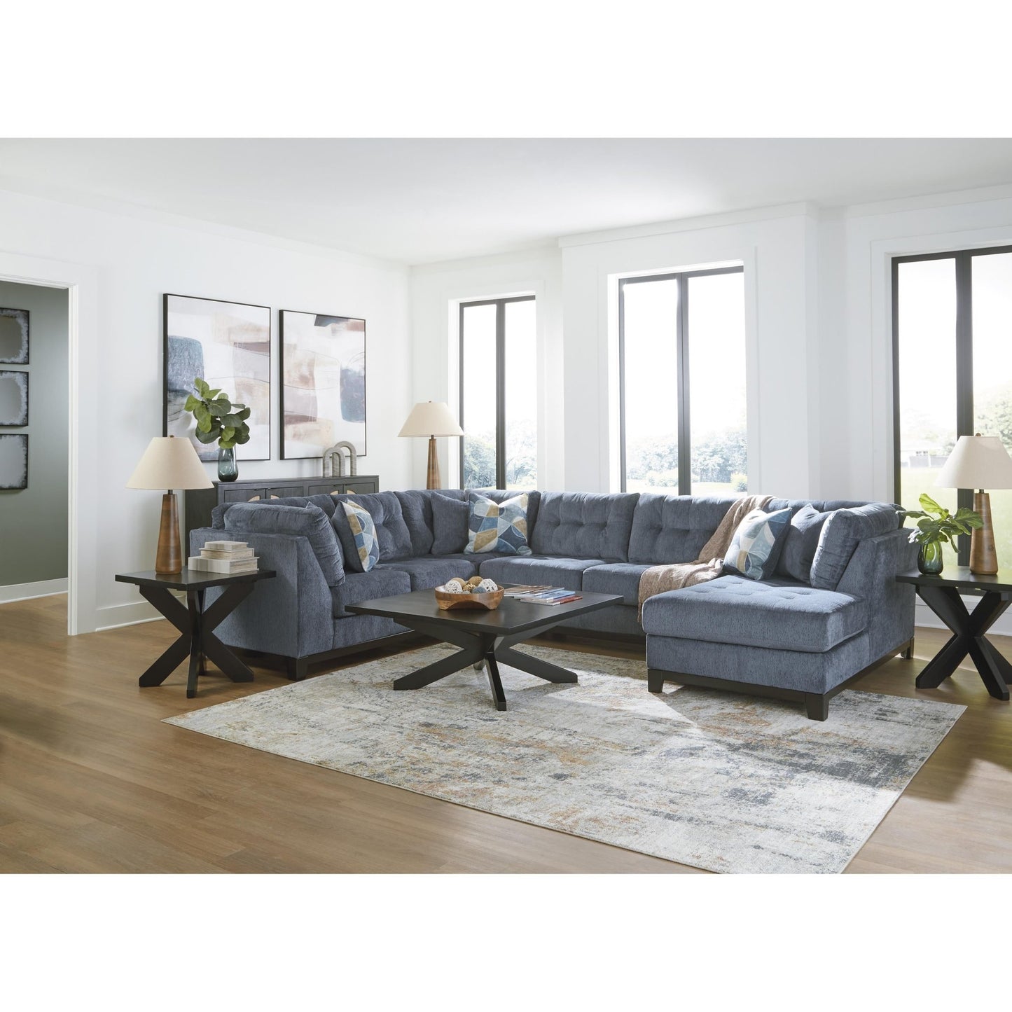Benchcraft Maxon Place 33003S2 3 pc Sectional with Chaise - American Furniture of Slidell