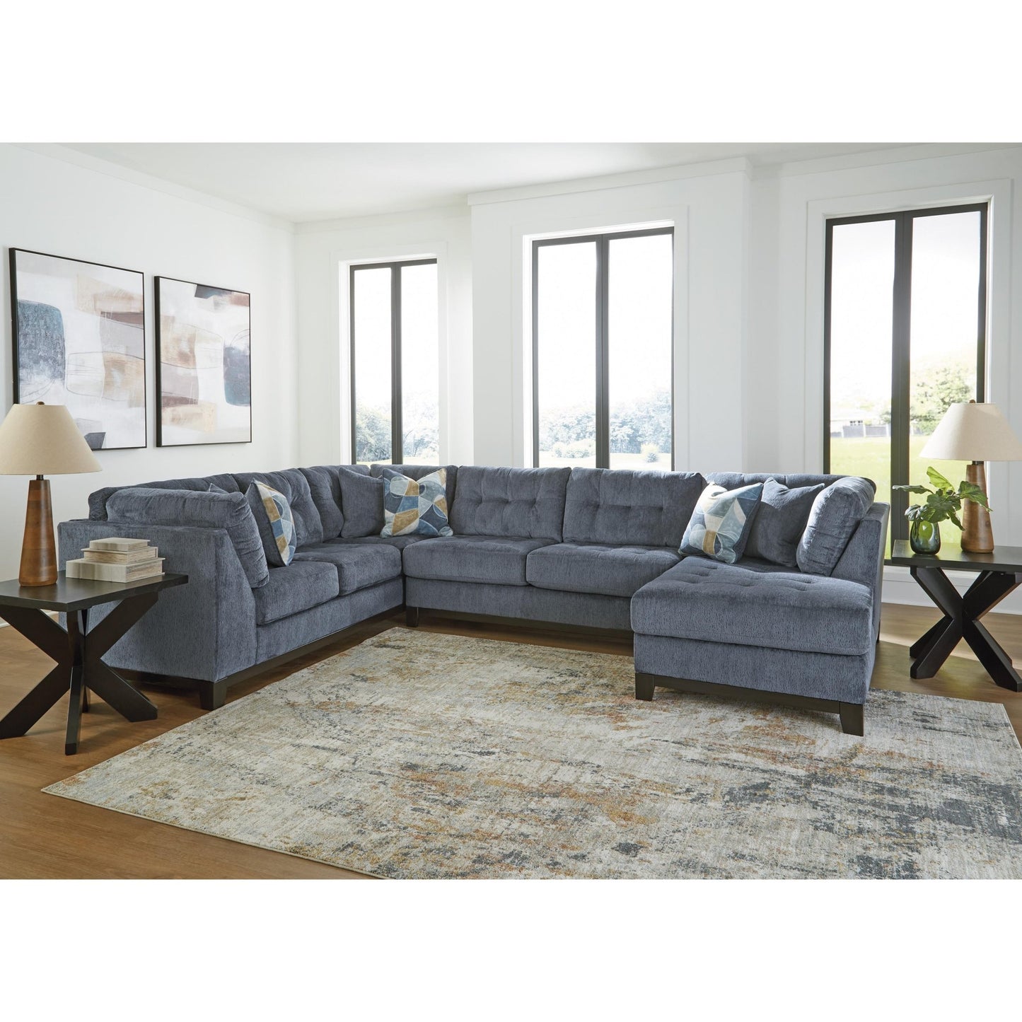 Benchcraft Maxon Place 33003S2 3 pc Sectional with Chaise - American Furniture of Slidell