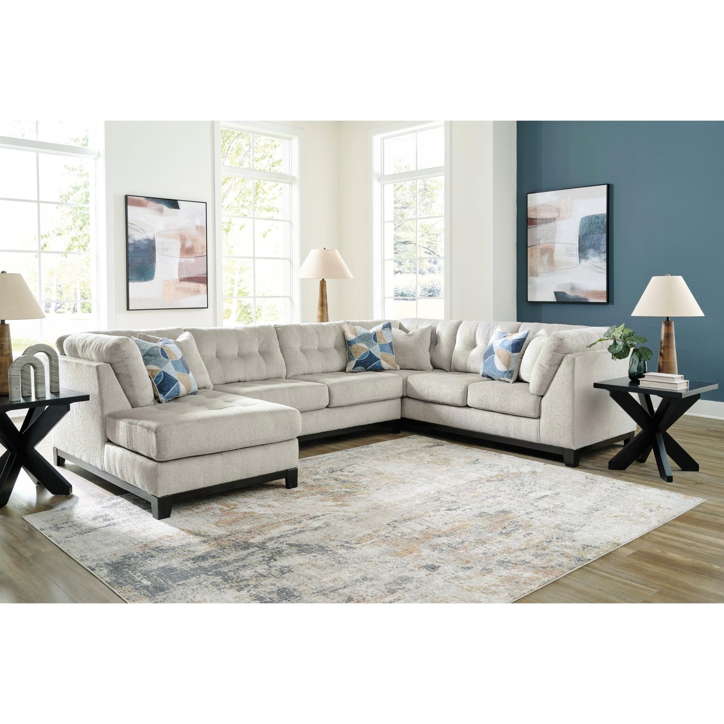 Benchcraft Maxon Place 33004S1 3 pc Sectional with Chaise - American Furniture of Slidell