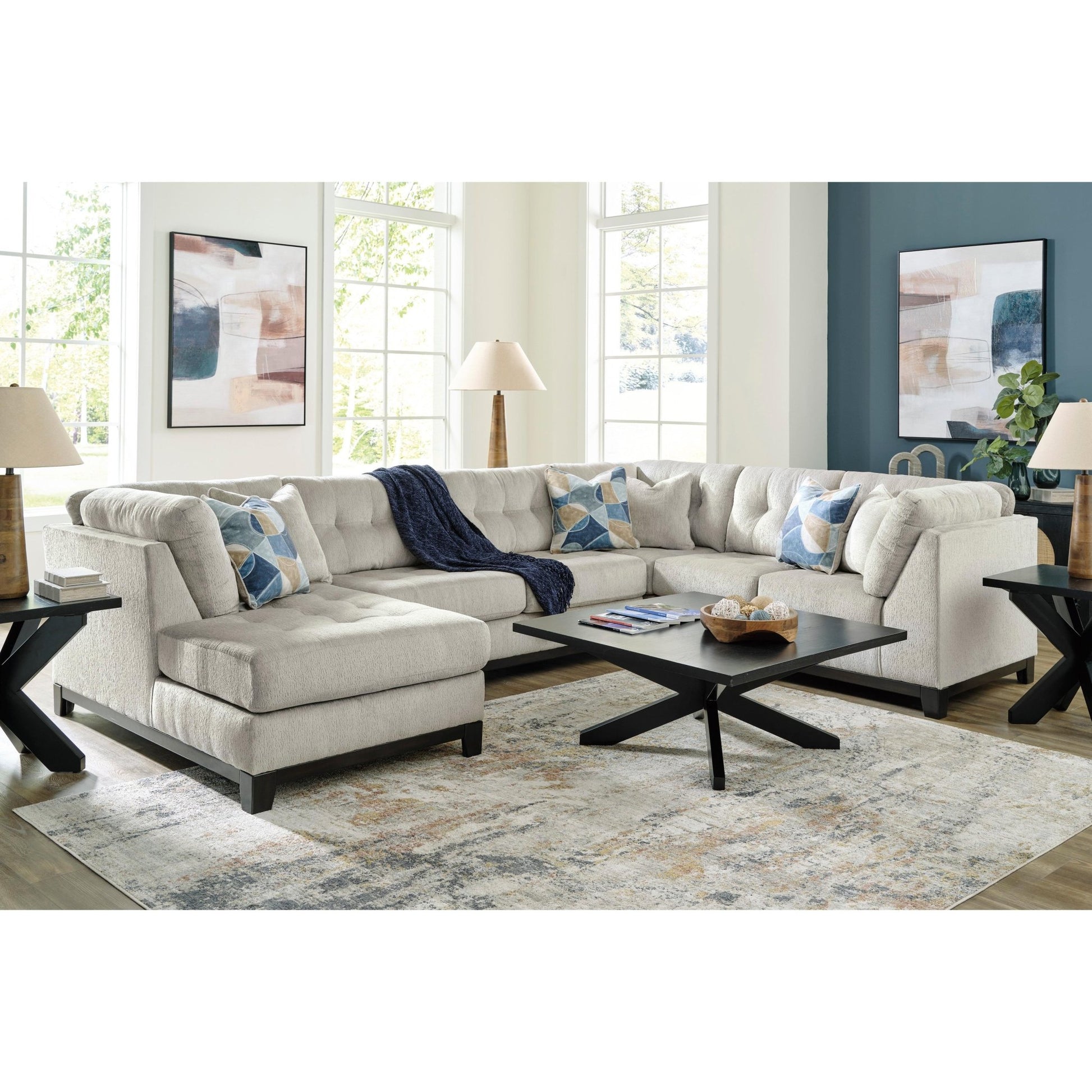 Benchcraft Maxon Place 33004S1 3 pc Sectional with Chaise - American Furniture of Slidell