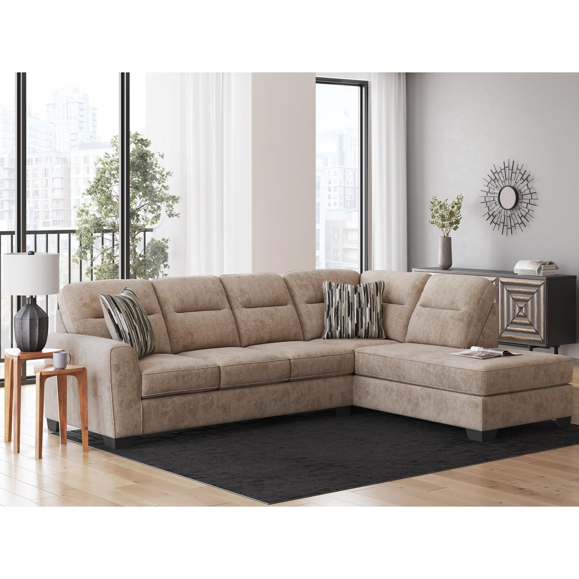 Benchcraft Olten 31304S2 2 pc Sectional with Chaise - American Furniture of Slidell