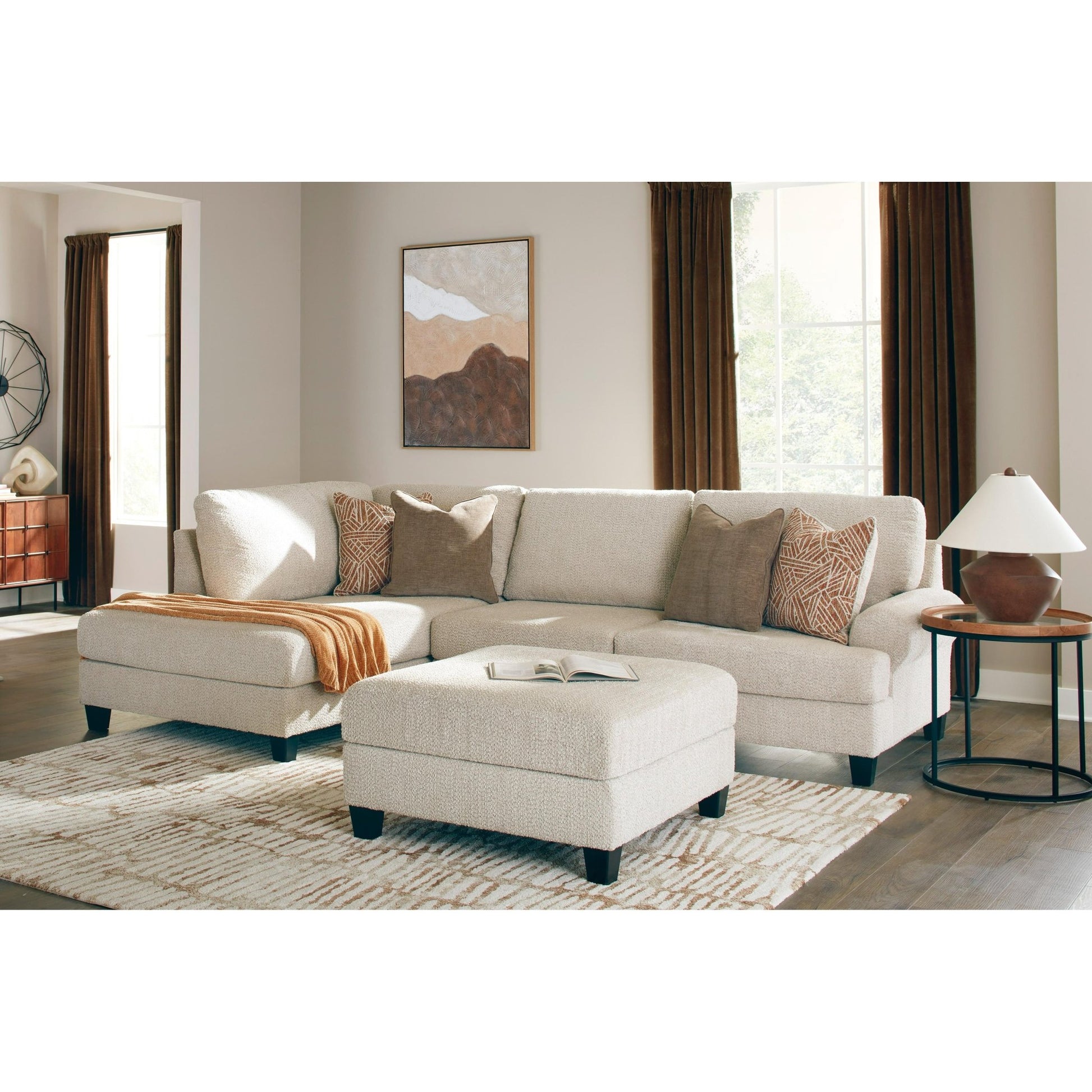 Benchcraft Steelwater Retreat Fabric 2 pc Sectional 6670416/6670467 - American Furniture of Slidell