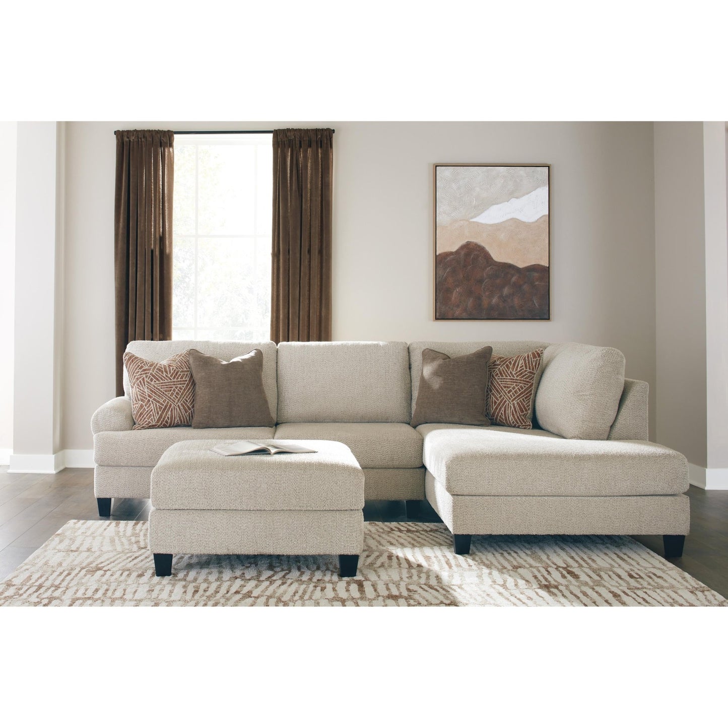 Benchcraft Steelwater Retreat Fabric 2 pc Sectional 6670466/6670417 - American Furniture of Slidell