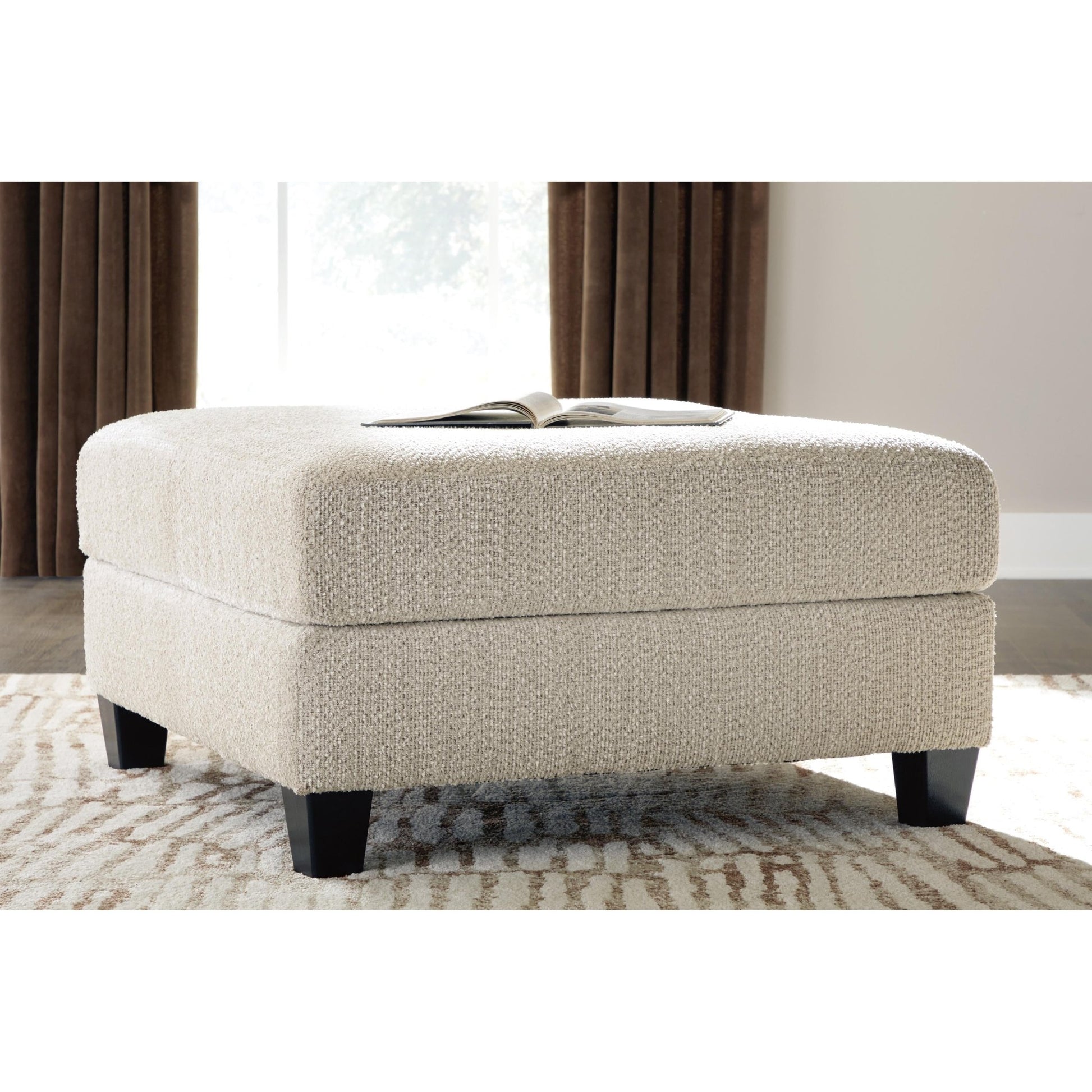 Benchcraft Steelwater Retreat Fabric Ottoman 6670408 - American Furniture of Slidell