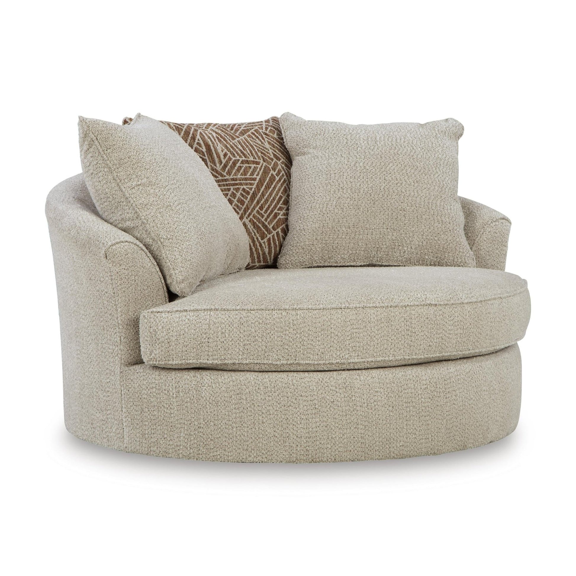 Benchcraft Steelwater Retreat Swivel Fabric Accent Chair 6670421 - American Furniture of Slidell