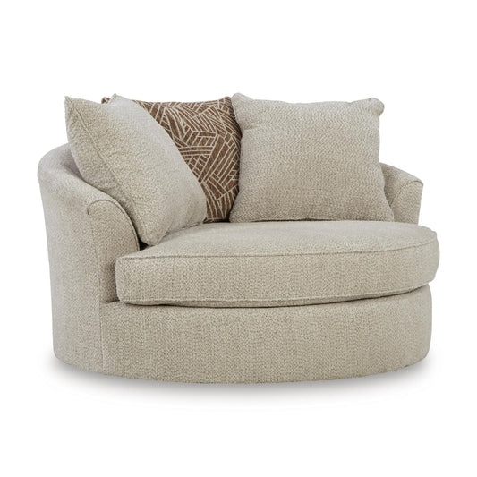 Benchcraft Steelwater Retreat Swivel Fabric Accent Chair 6670421 - American Furniture of Slidell
