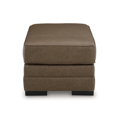 Benchcraft VillaCourt Leather Look Ottoman 7490914 - American Furniture of Slidell