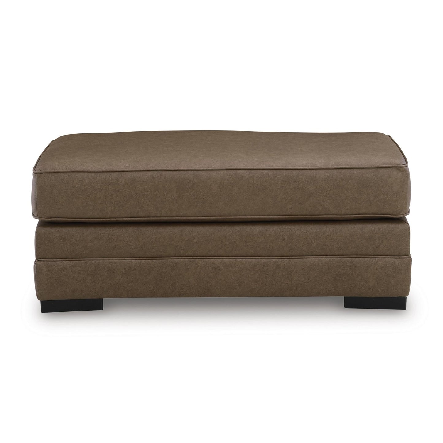 Benchcraft VillaCourt Leather Look Ottoman 7490914 - American Furniture of Slidell