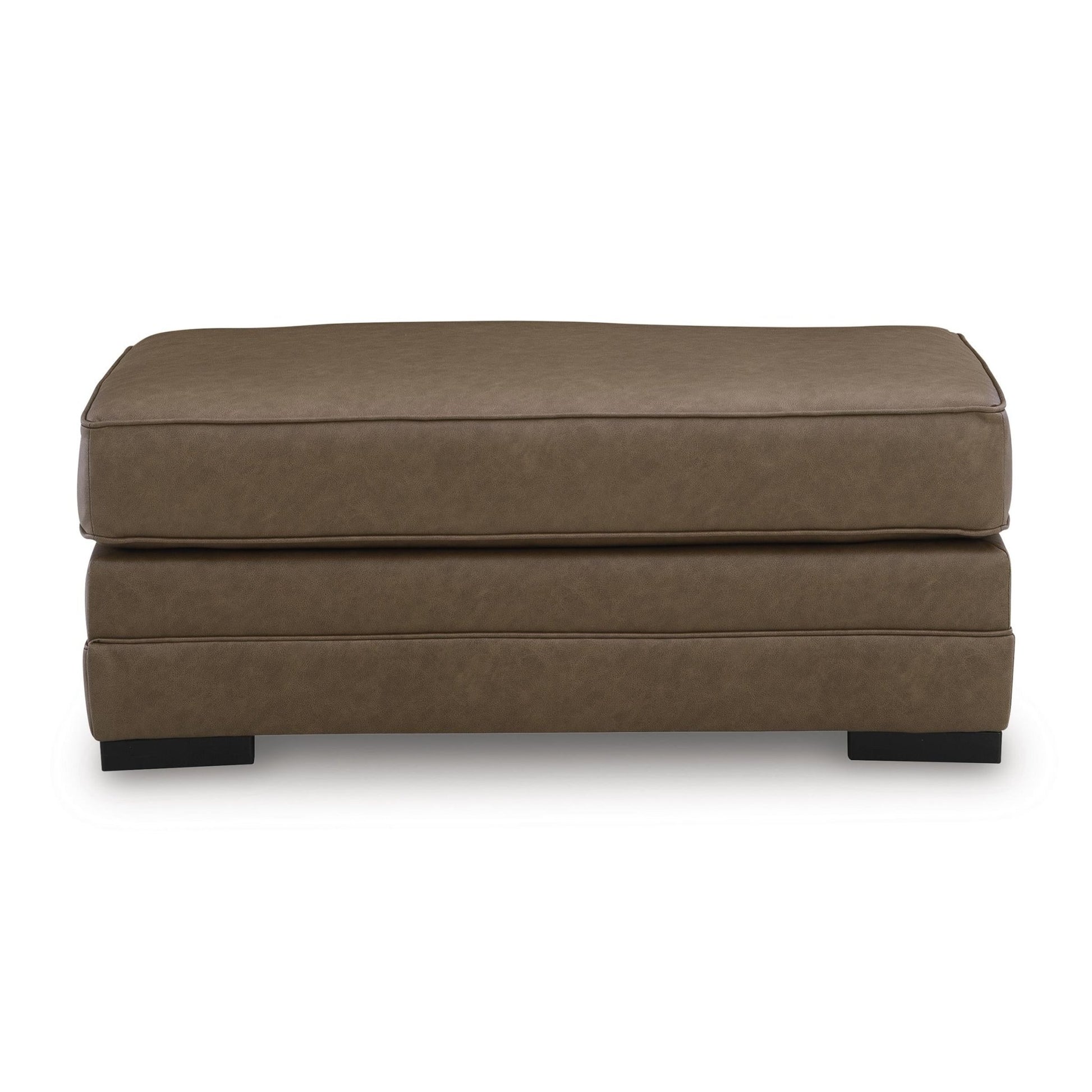 Benchcraft VillaCourt Leather Look Ottoman 7490914 - American Furniture of Slidell