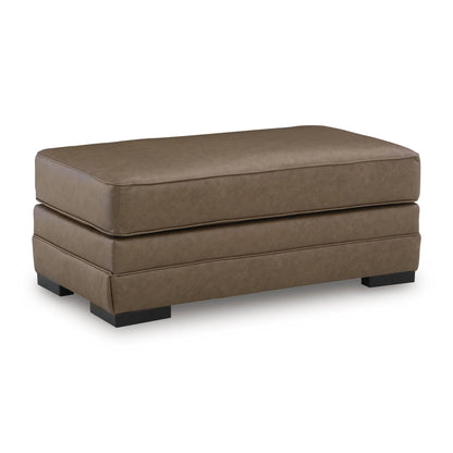 Benchcraft VillaCourt Leather Look Ottoman 7490914 - American Furniture of Slidell