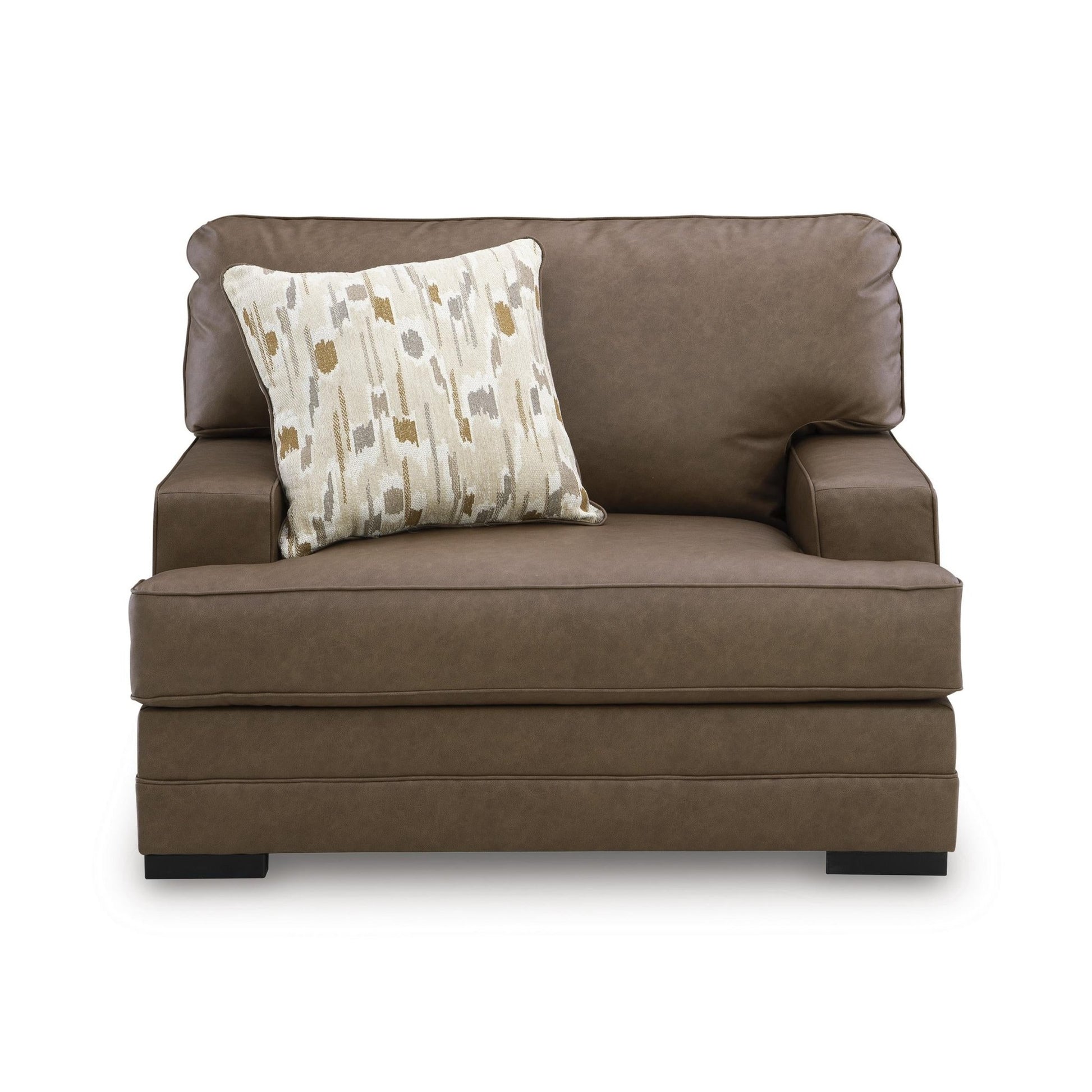 Benchcraft VillaCourt Stationary Leather Look Chair 7490923 - American Furniture of Slidell