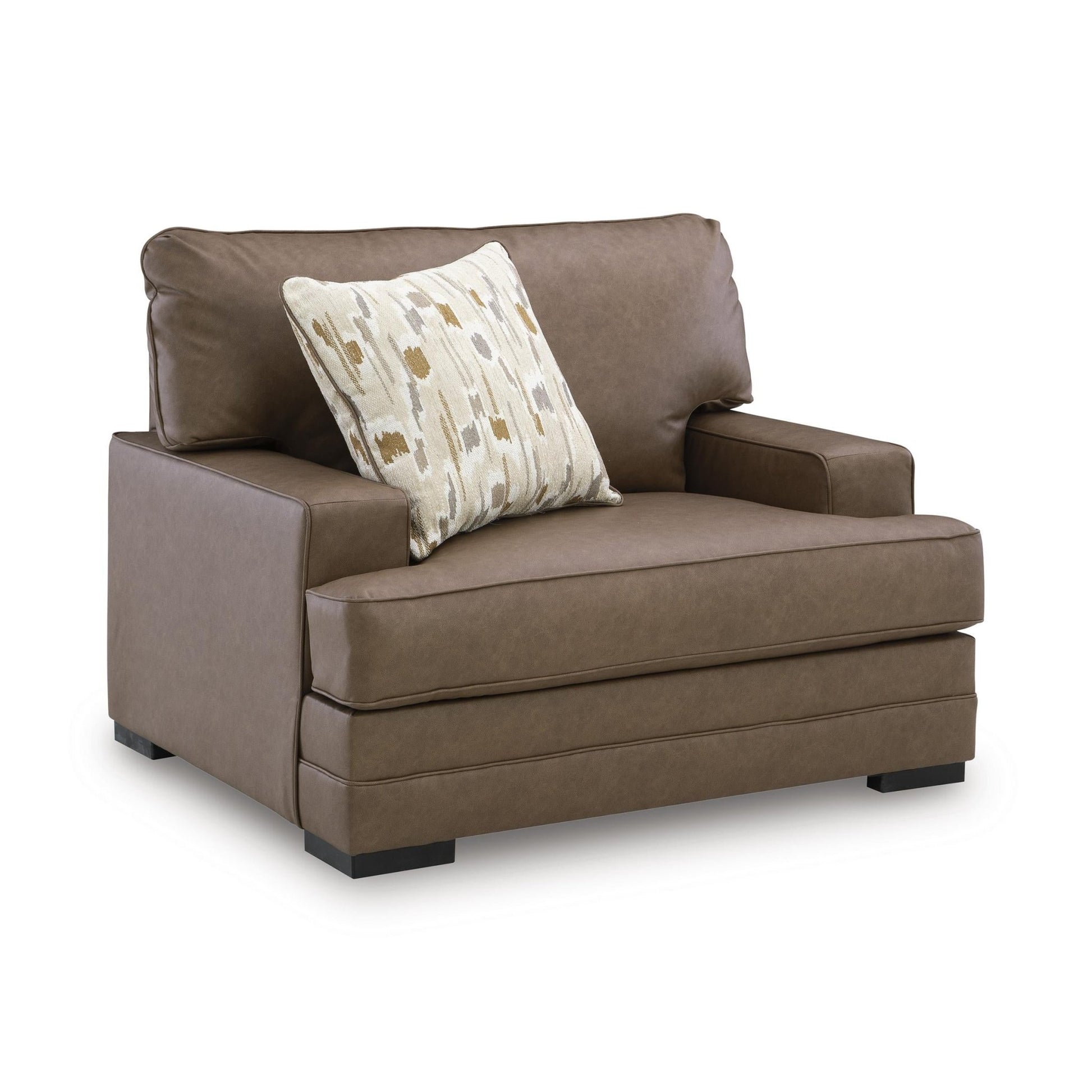 Benchcraft VillaCourt Stationary Leather Look Chair 7490923 - American Furniture of Slidell