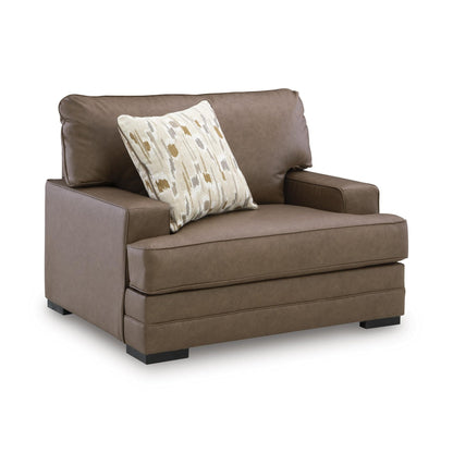 Benchcraft VillaCourt Stationary Leather Look Chair 7490923 - American Furniture of Slidell
