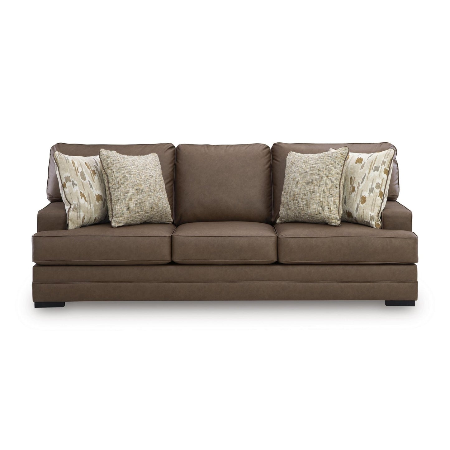 Benchcraft VillaCourt Stationary Leather Look Sofa 7490938 - American Furniture of Slidell