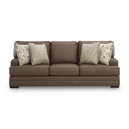 Benchcraft VillaCourt Stationary Leather Look Sofa 7490938 - American Furniture of Slidell
