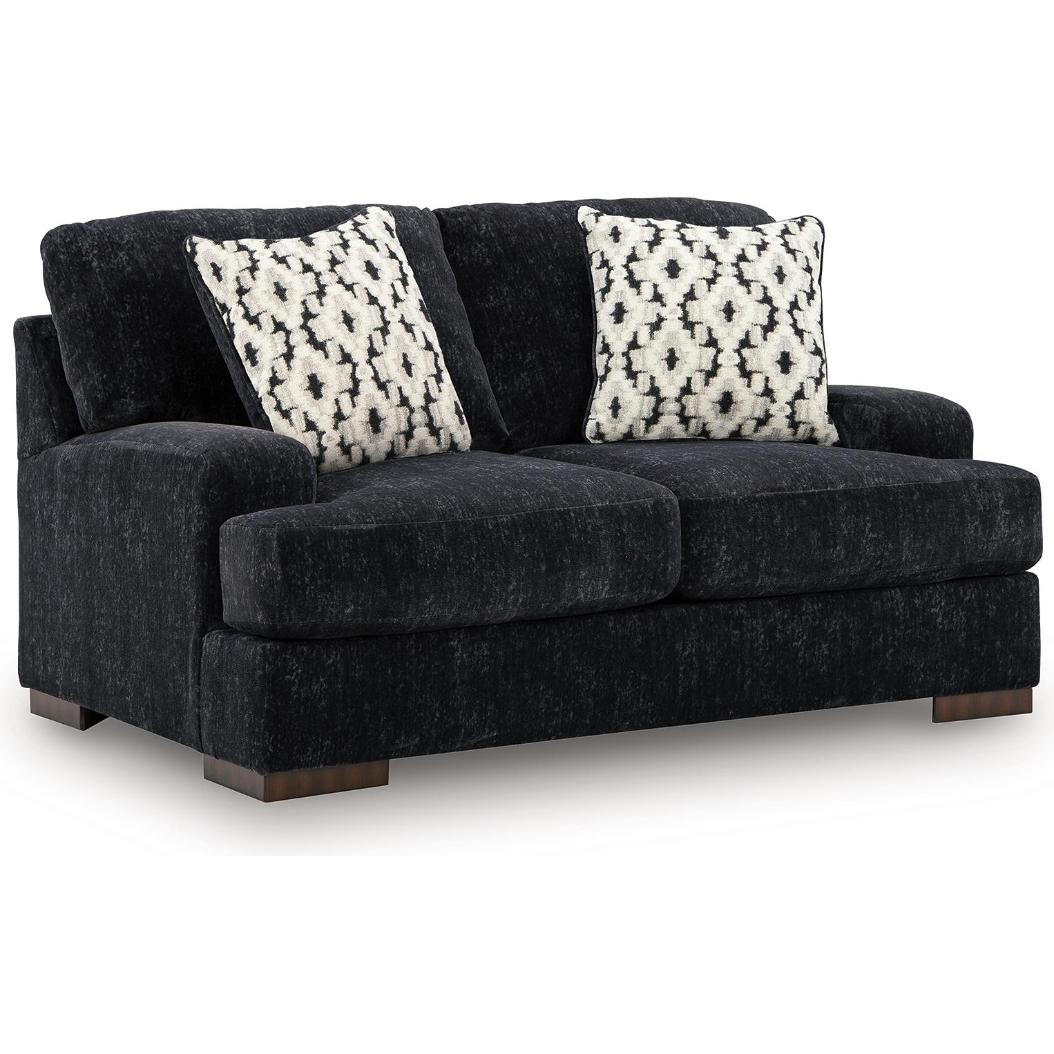 Benchcraft Whitmore Manor Stationary Fabric Loveseat 8040435 - American Furniture of Slidell