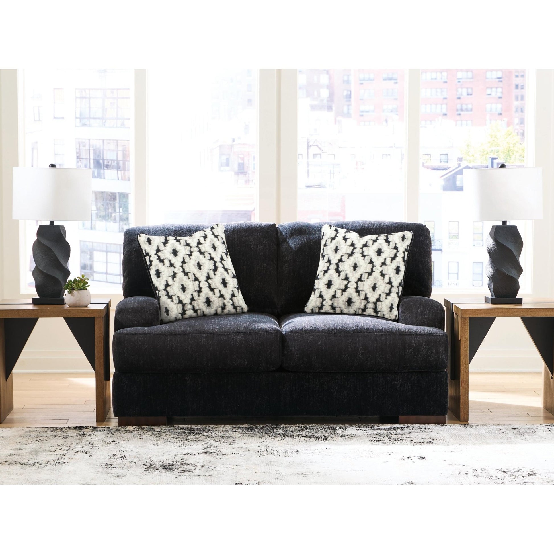 Benchcraft Whitmore Manor Stationary Fabric Loveseat 8040435 - American Furniture of Slidell
