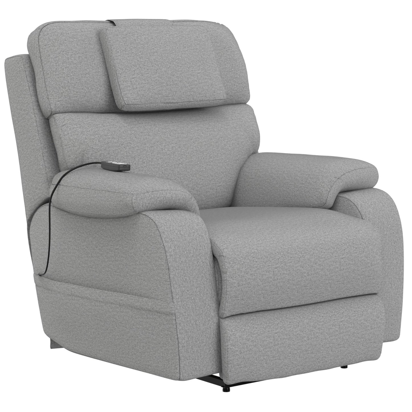 Catnapper Dreamtime 642567 Power Headrest Power Lay Flat Recliner with CR3 Heat/Massage/Zero Gravity - Steel - American Furniture of Slidell