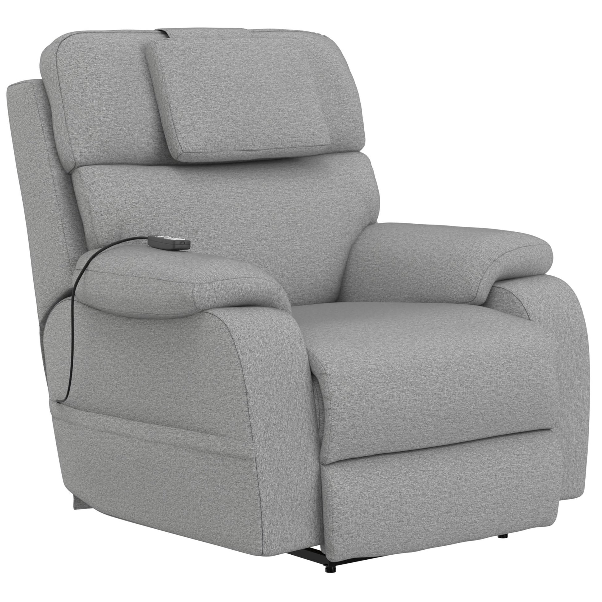 Catnapper Dreamtime 642567 Power Headrest Power Lay Flat Recliner with CR3 Heat/Massage/Zero Gravity - Steel - American Furniture of Slidell