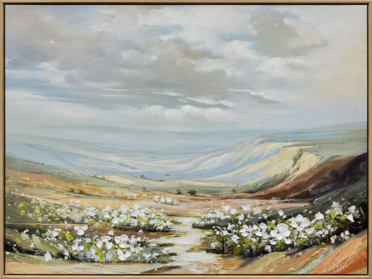 CY1792B "Wildflower Valley" Hand-Embellished Canvas in Frame