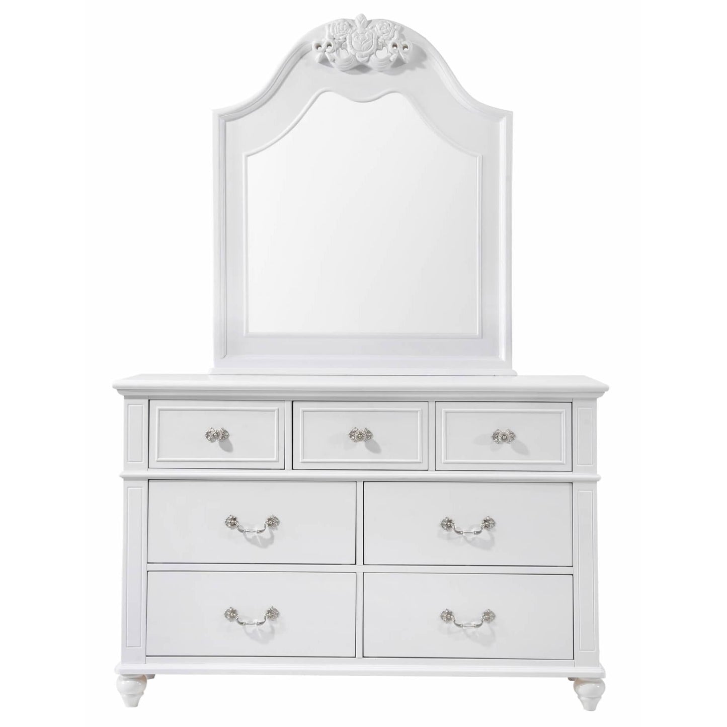 Elements International Alana AN700DRMR Dresser & Mirror Set - American Furniture of Slidell