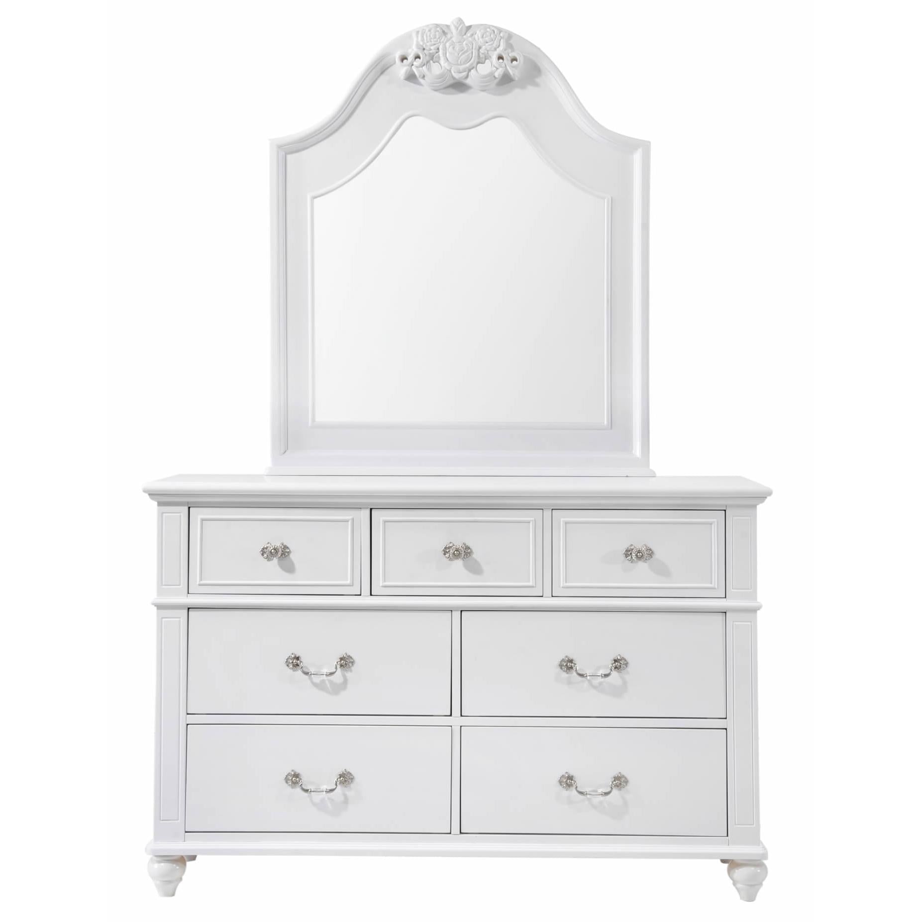 Elements International Alana AN700DRMR Dresser & Mirror Set - American Furniture of Slidell