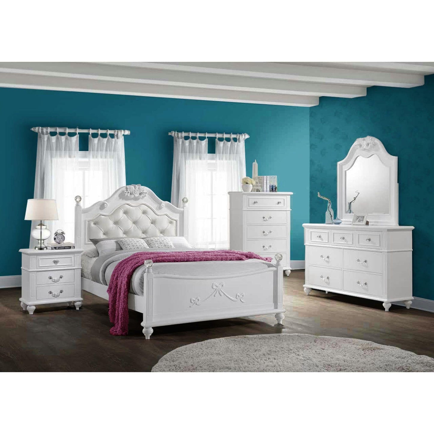 Elements International Alana AN700FB Full Platform Bed - American Furniture of Slidell
