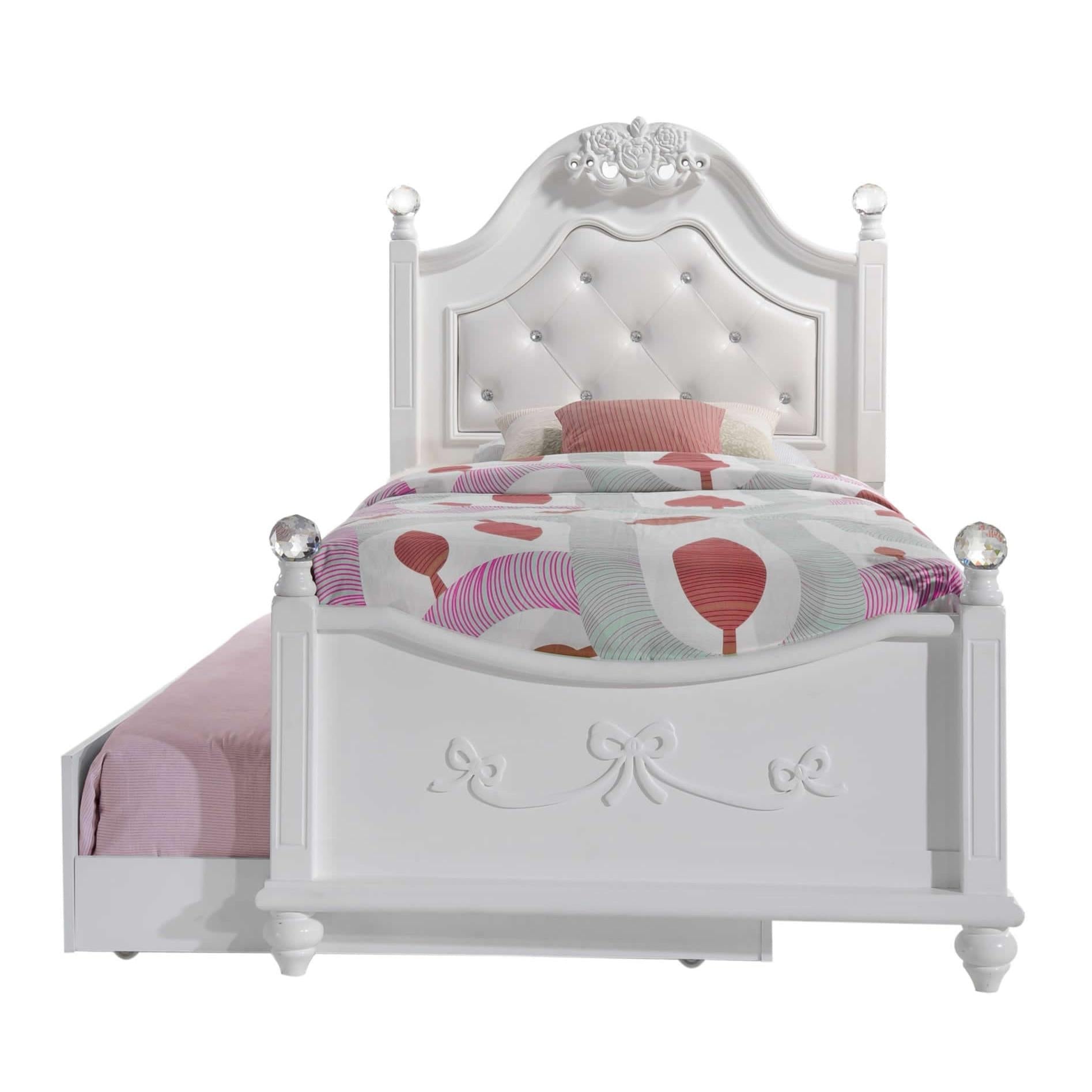 Elements International Alana AN700TTB Twin Platform Bed w/ Storage Trundle - American Furniture of Slidell