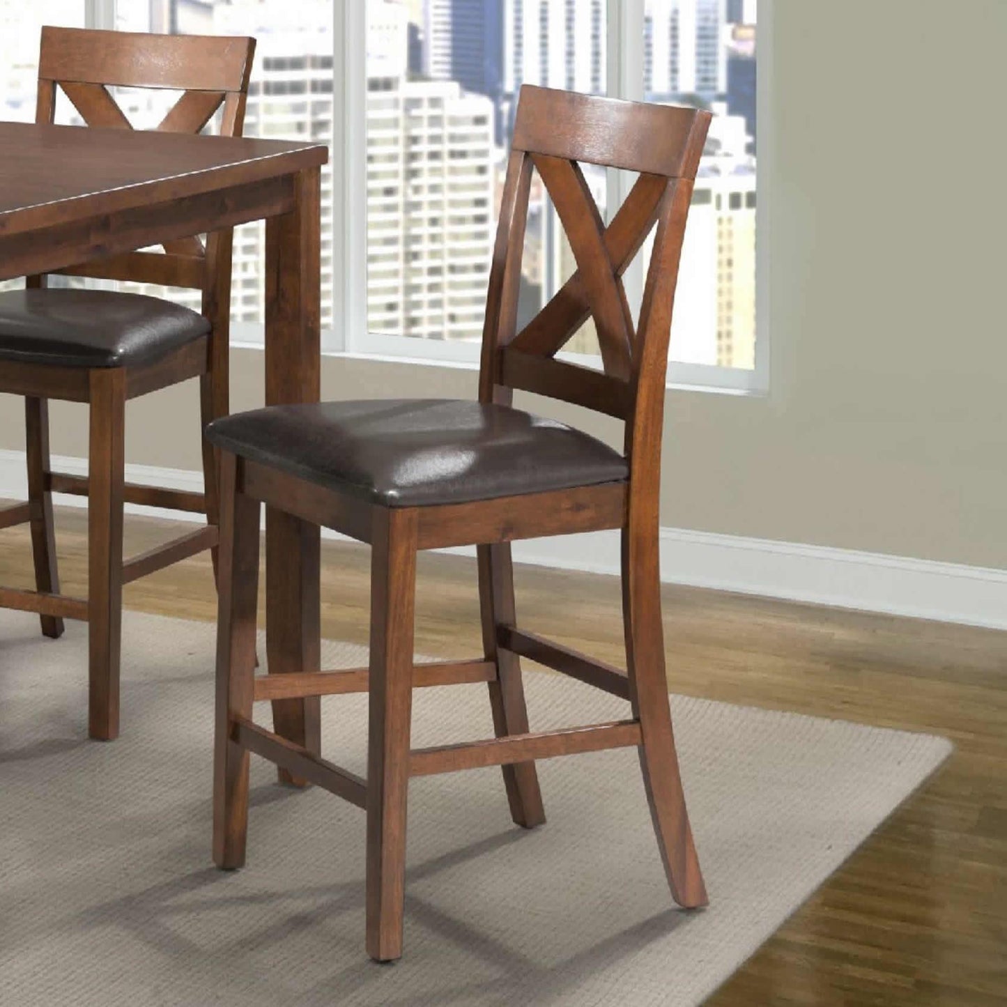 Elements International Alex Counter Height Stool DAX100CSC - American Furniture of Slidell