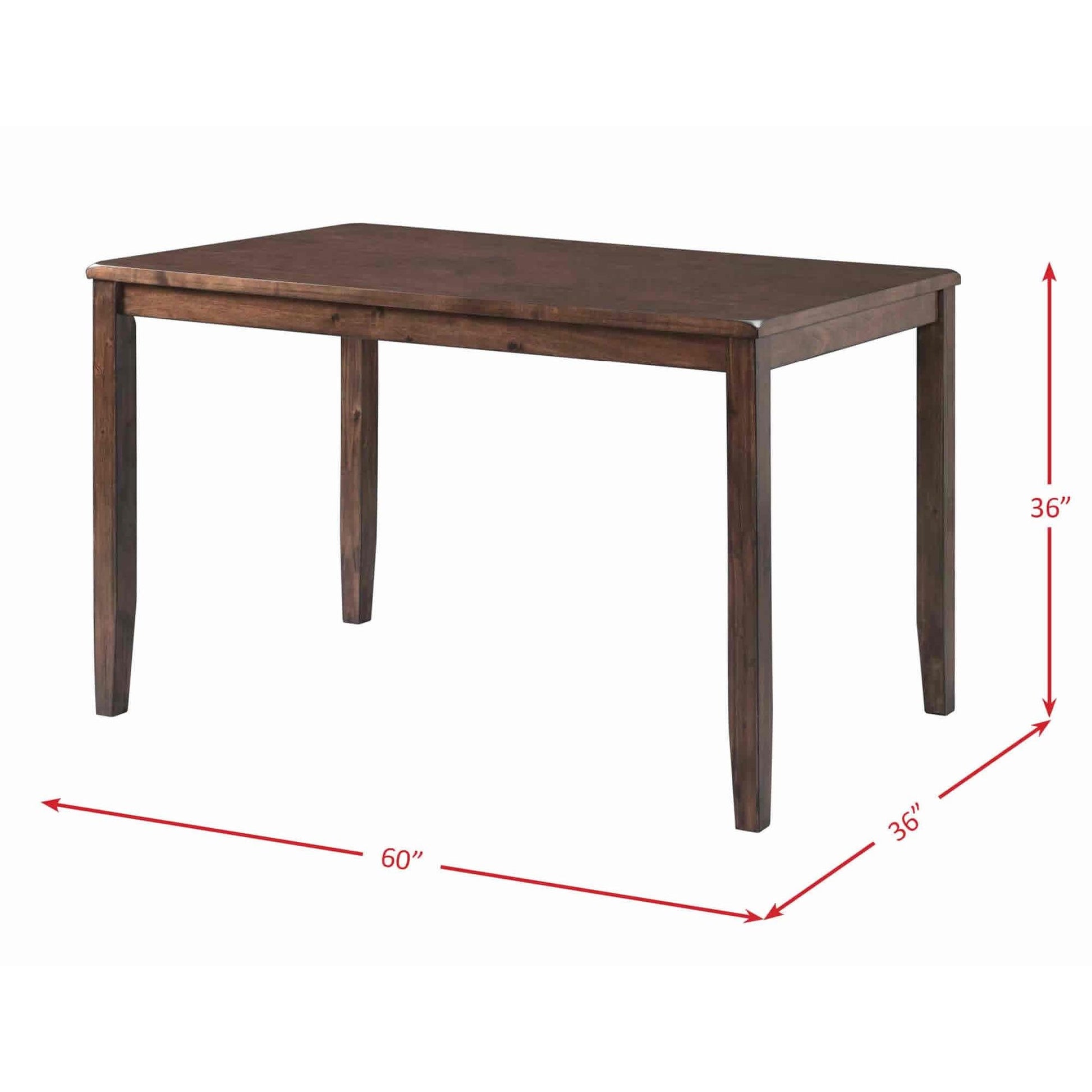Elements International Alex DAX1007CS 7 pc Counter Height Dining Set - American Furniture of Slidell