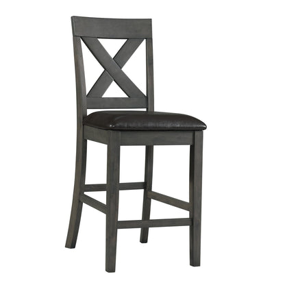 Elements International Alex DAX4007CS 7 pc Counter Height Dining Set - American Furniture of Slidell