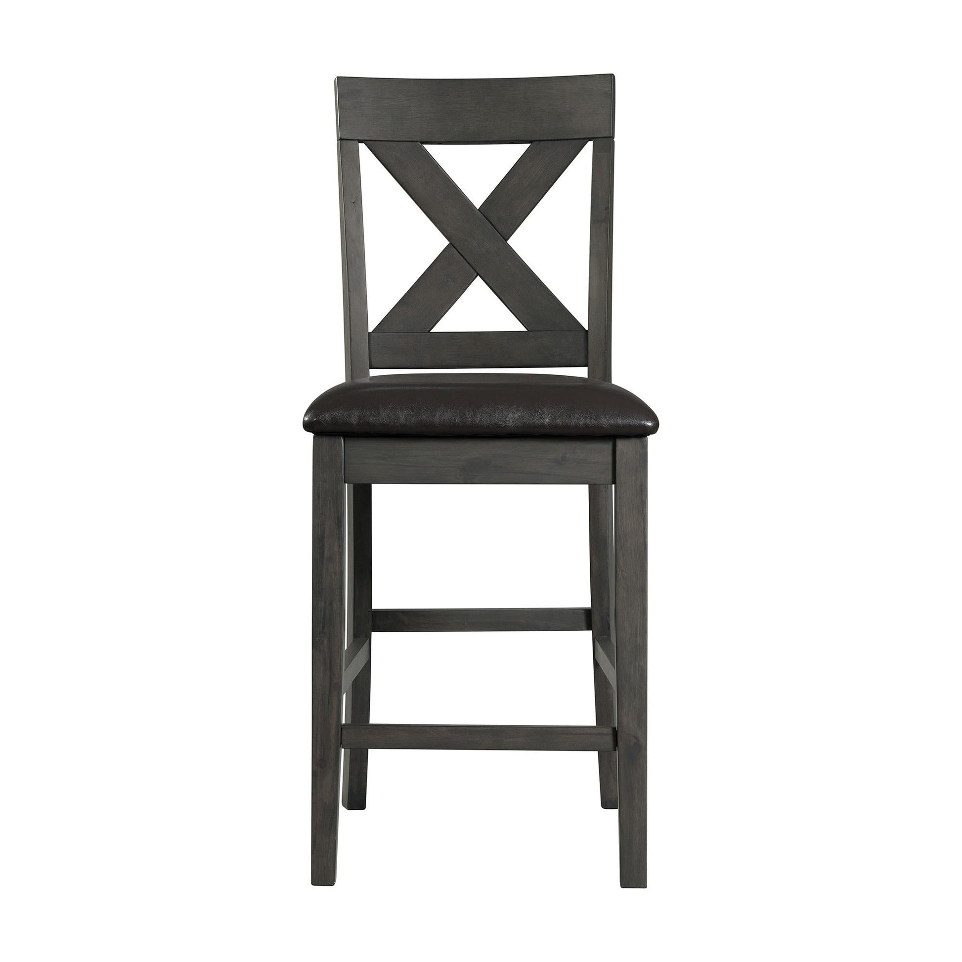Elements International Alex DAX4007CS 7 pc Counter Height Dining Set - American Furniture of Slidell