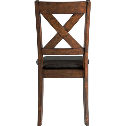 Elements International Alex Dining Side Chair - Espresso - American Furniture of Slidell
