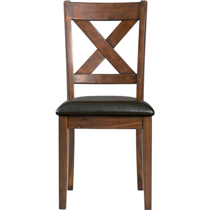 Elements International Alex Dining Side Chair - Espresso - American Furniture of Slidell