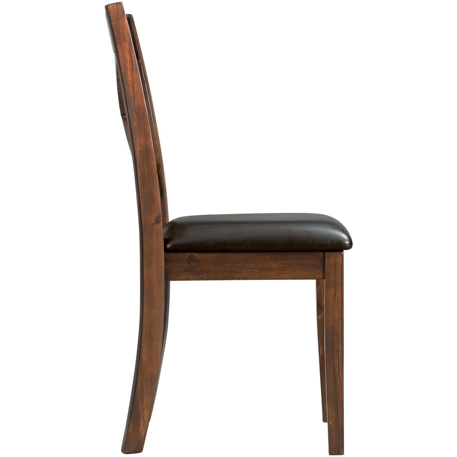 Elements International Alex Dining Side Chair - Espresso - American Furniture of Slidell