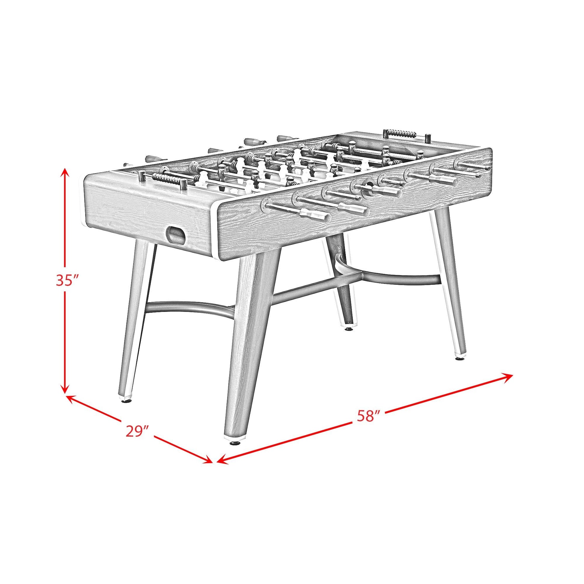 Elements International Amaya G - 17860 - 8 - FBE Indoor Foosball - American Furniture of Slidell