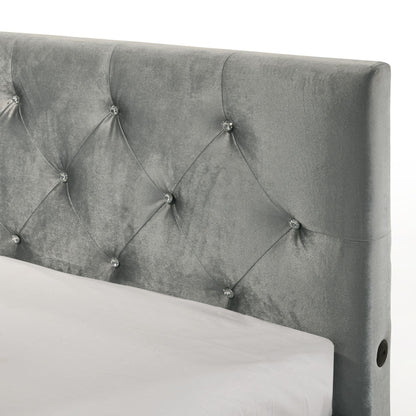 Elements International Amberley B - 480 - 3 - FCB Full Upholstered Corner Bed - American Furniture of Slidell