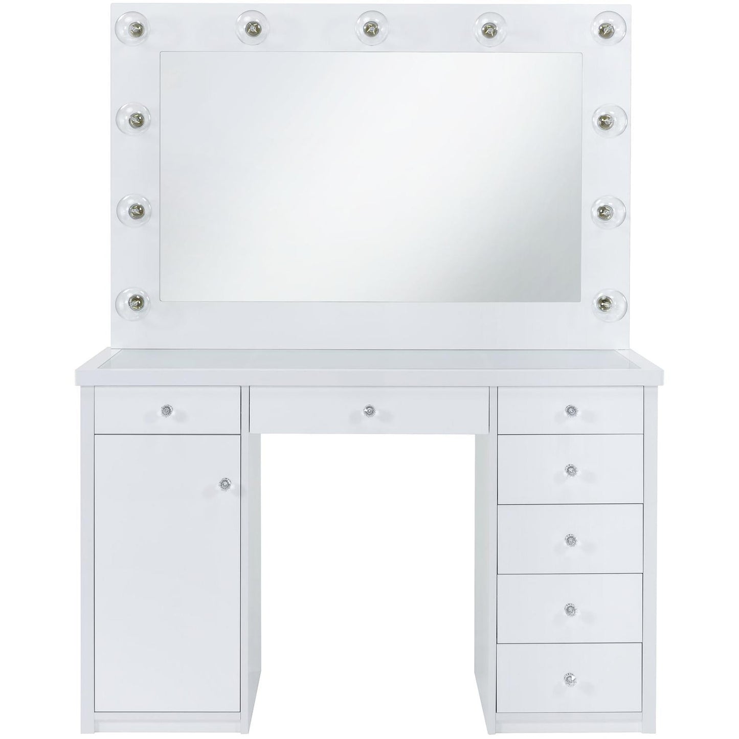 Elements International Amia Complete Vanity with Lightbulbs - American Furniture of Slidell